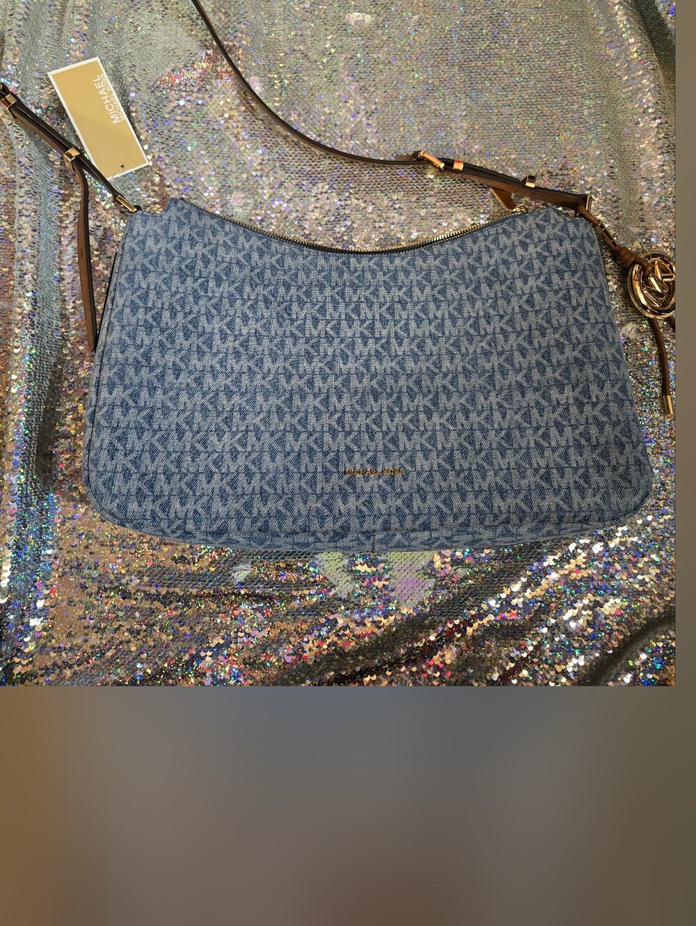 MICHAEL Michael Kors Nolita Crossbody Bag - Light Blue